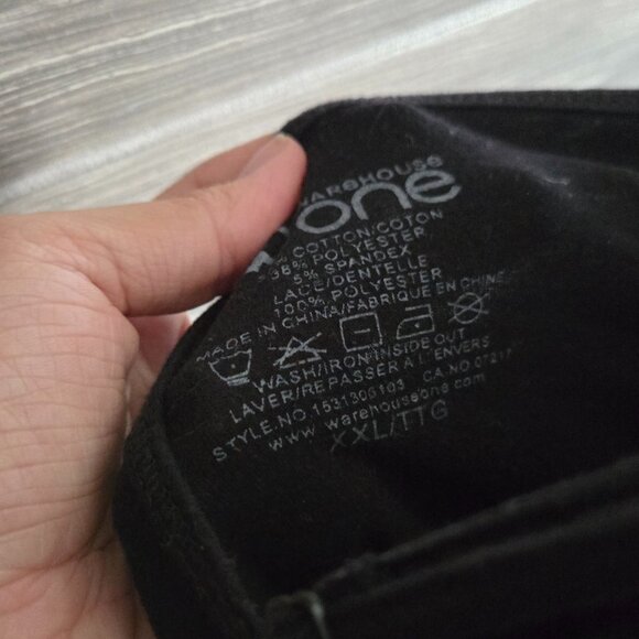 Warehouse One Plus Size Black Lace Crochet Cami Tank Top Camisole XXL - Picture 3 of 3